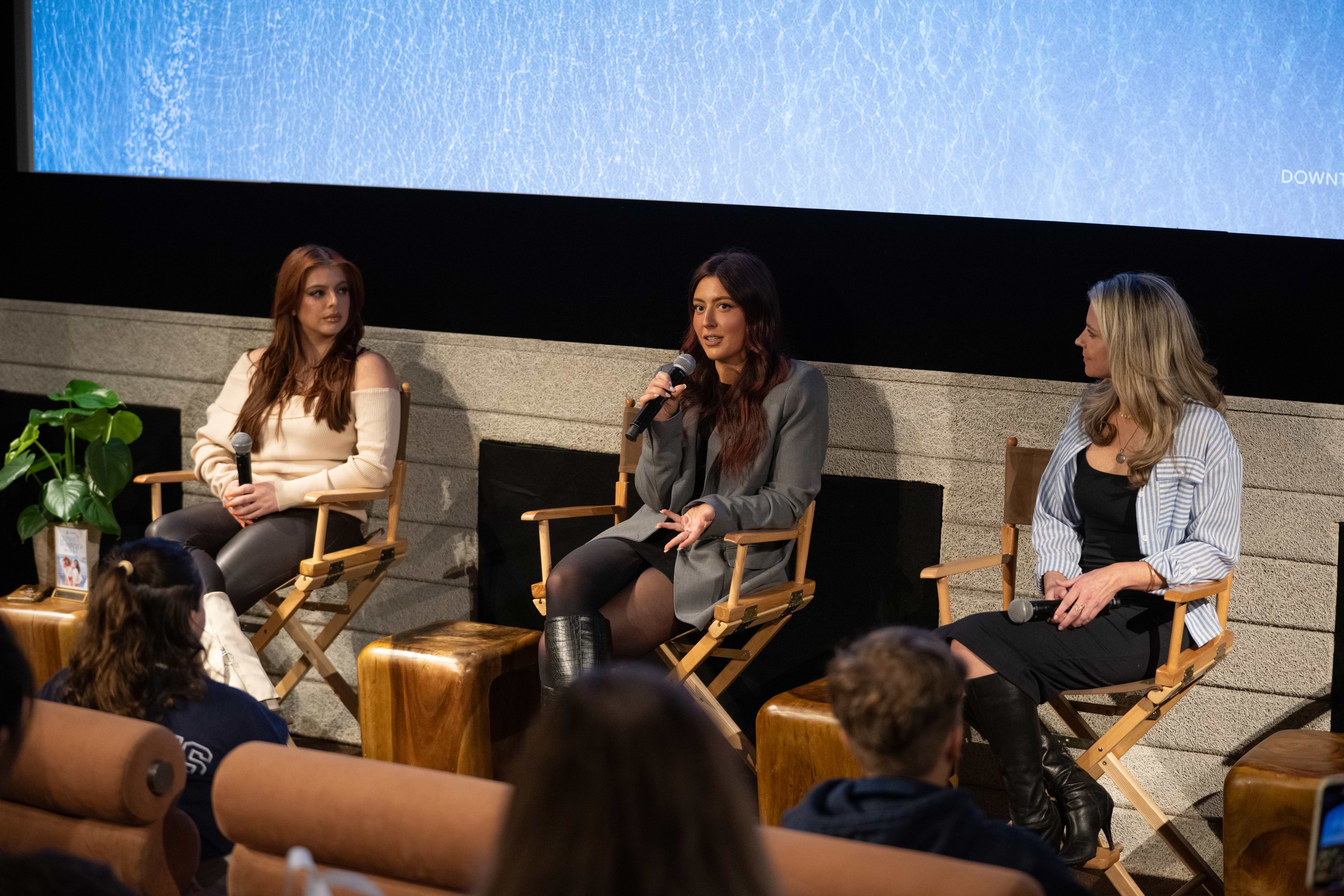 Women speaking together during a Cupshe panel event