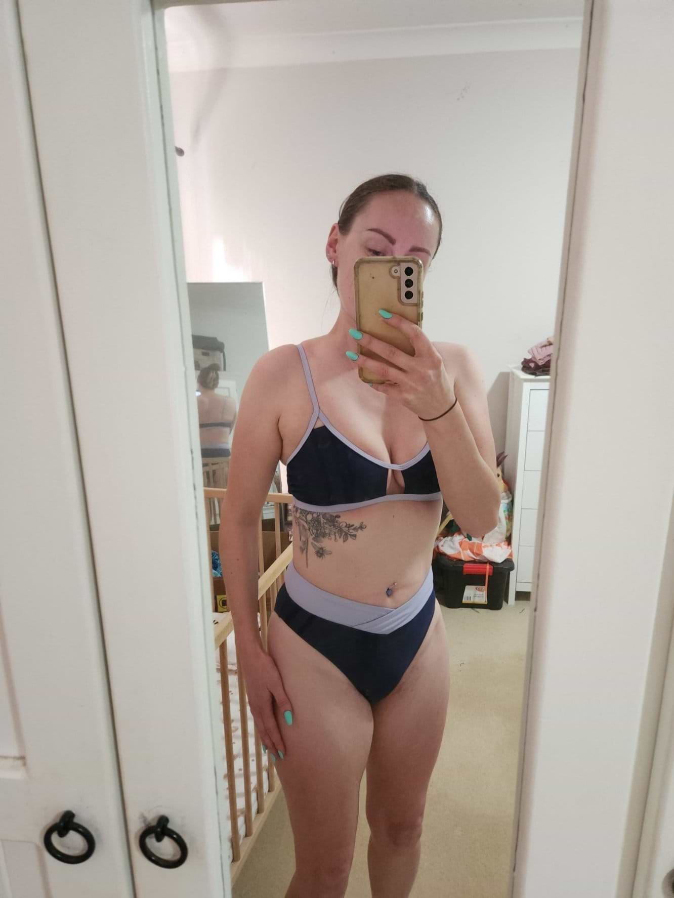 Lavender Dream Keyhole Bikini Top & V-Waist Bottoms Set