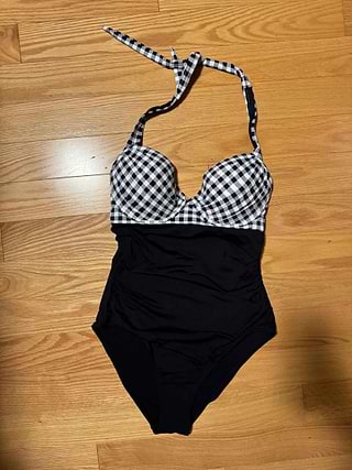 【CUPSHE】Gingham Block Sweetheart Ultimate ワンピース 水着 Gingham Block Sweetheart Ultimate Beauty One-Piece