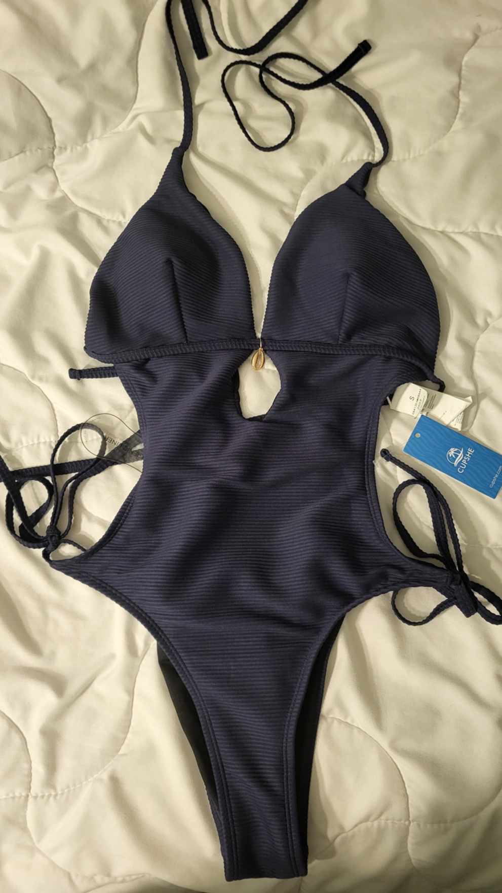 Seaside Darling Navy One-Piece Swimsuit