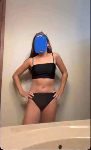 CUPSHE/Caviar Chic Black シンプル ビキニ セット Caviar Chic Black Bikini Set