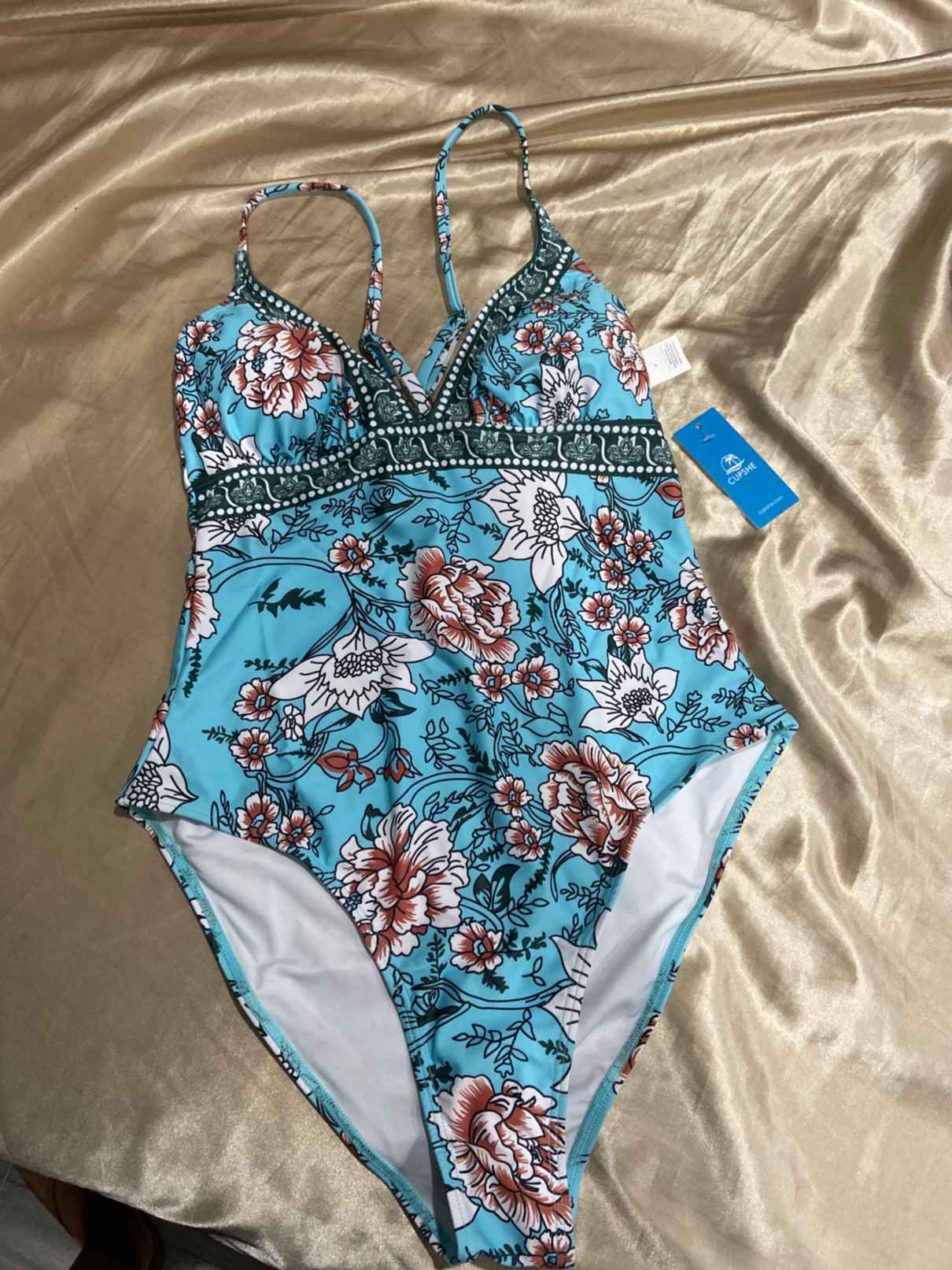 Tranquil Blues Floral One-Piece