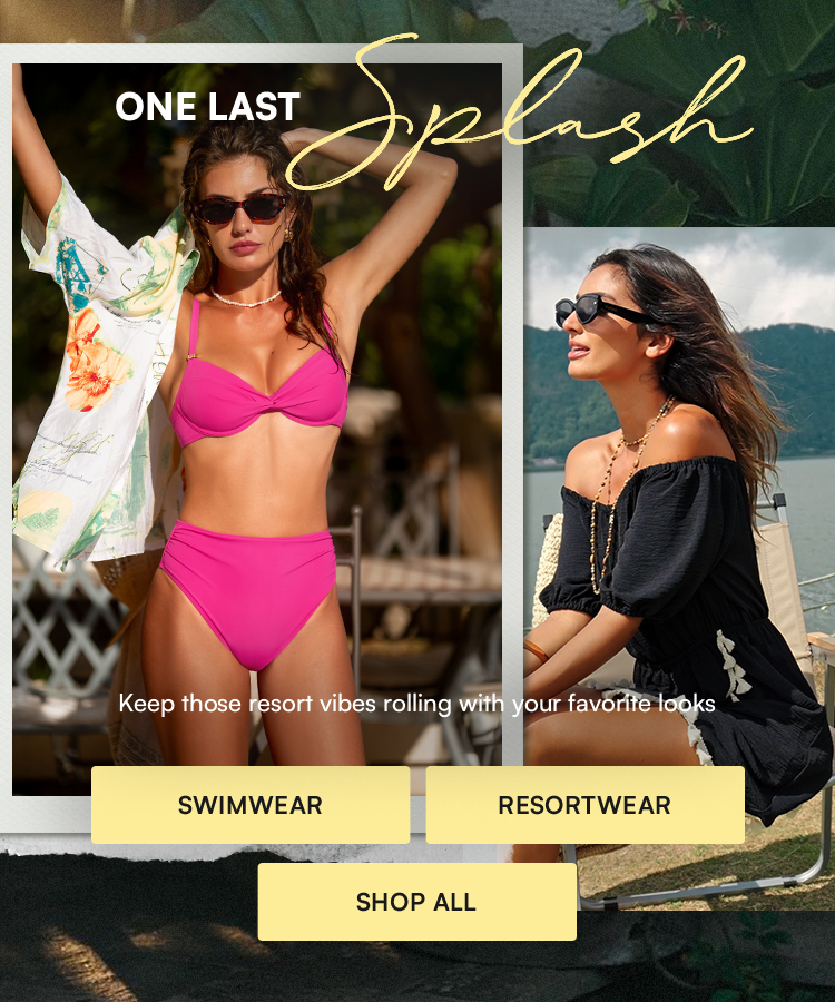 【CUPSHE】クイックディップ ホワイト セットアップ Release Happiness Ruched Longline Bralette & Banded High