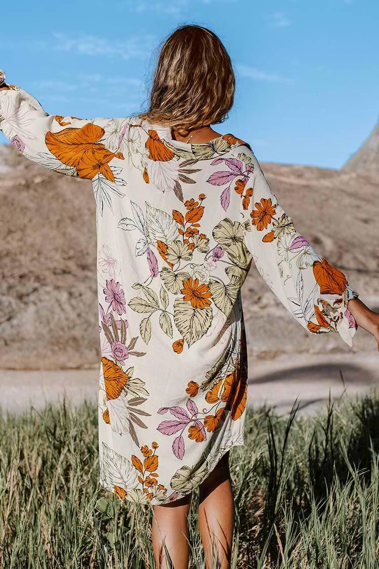 Oaklyn Floral Buttoned Shirt Dress