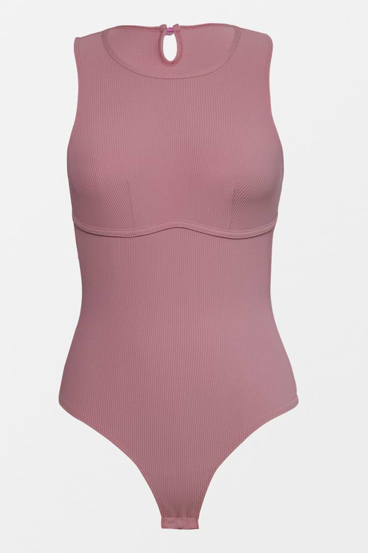 Marissa Dusty Pink Tank Bodysuit