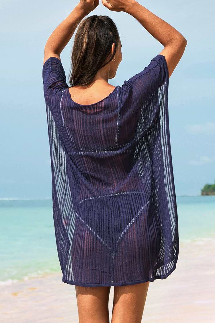 Sheer Navy Cover Up