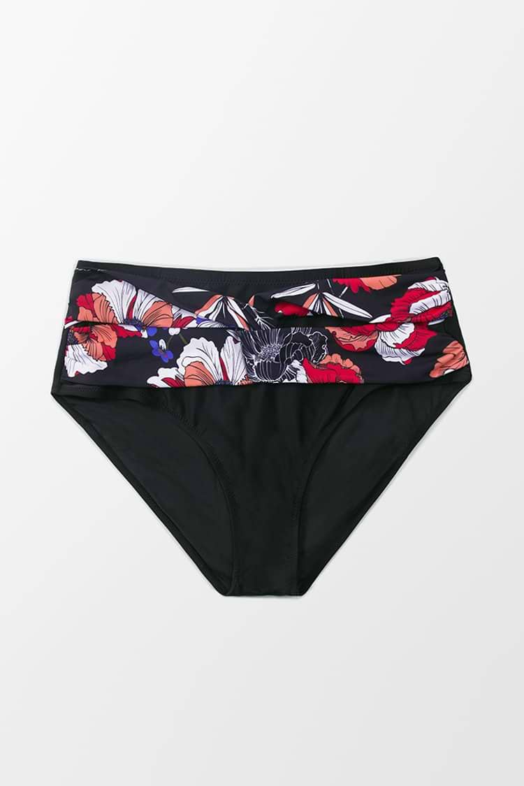 Patricia Floral Twist Plus Size Bikini Bottom
