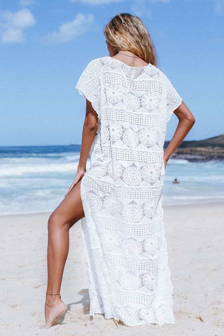 White Boho Cover Up
