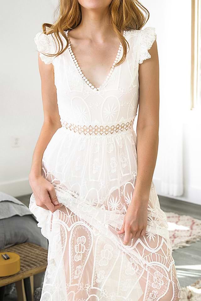 strapless open back dress A-line Sexy Homecoming Dresses Lace short Party Gowns #MHL069 main image 0