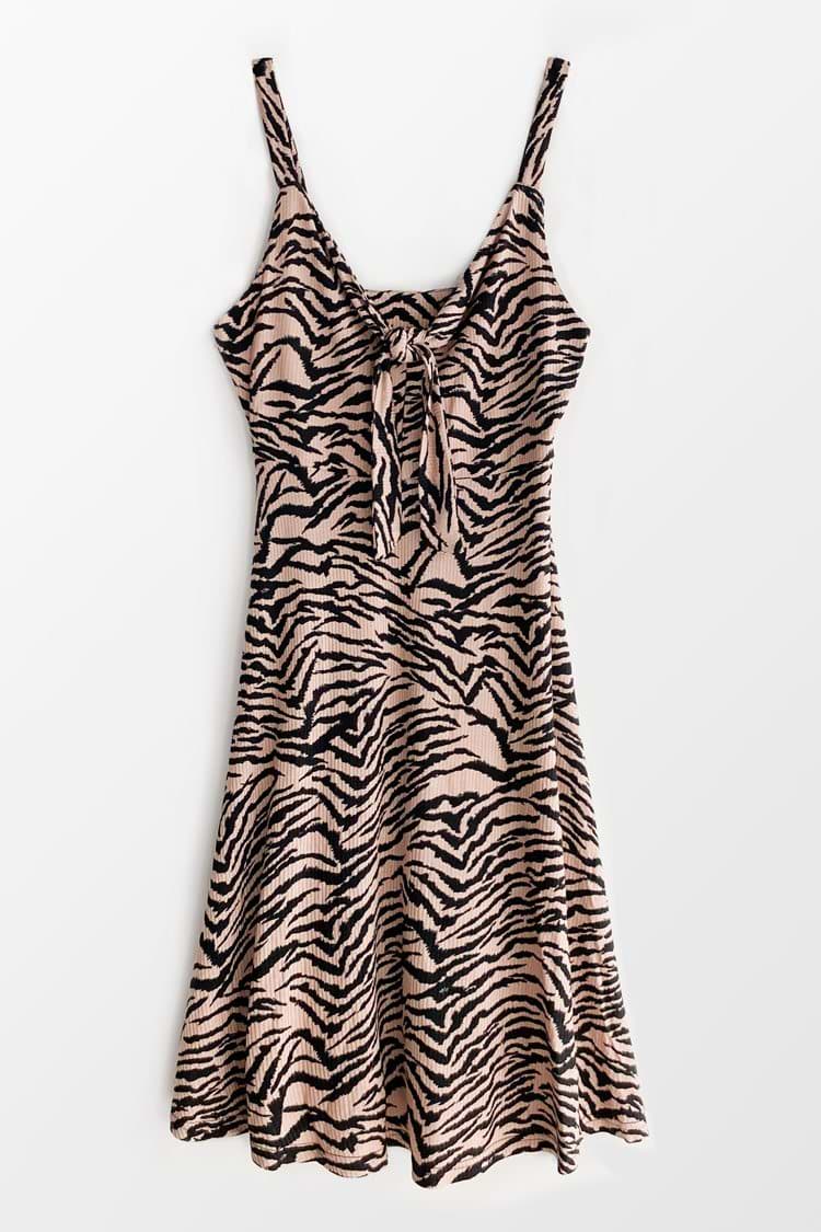 On The Prowl Knotted Midi Dress