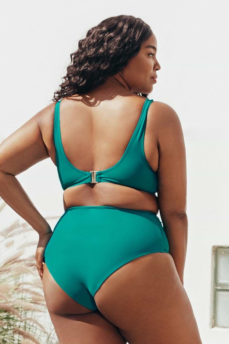Teal Plus Size Bikini