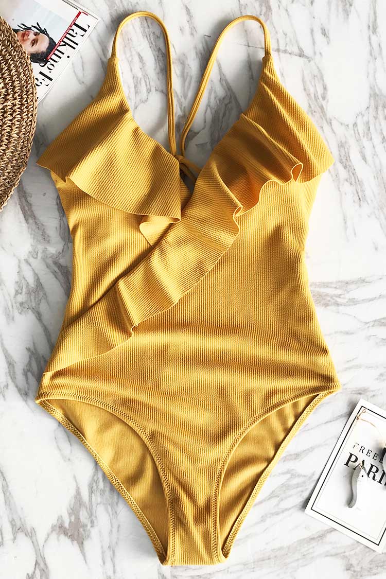 Divine Destiny Solid One-piece Swimsuit