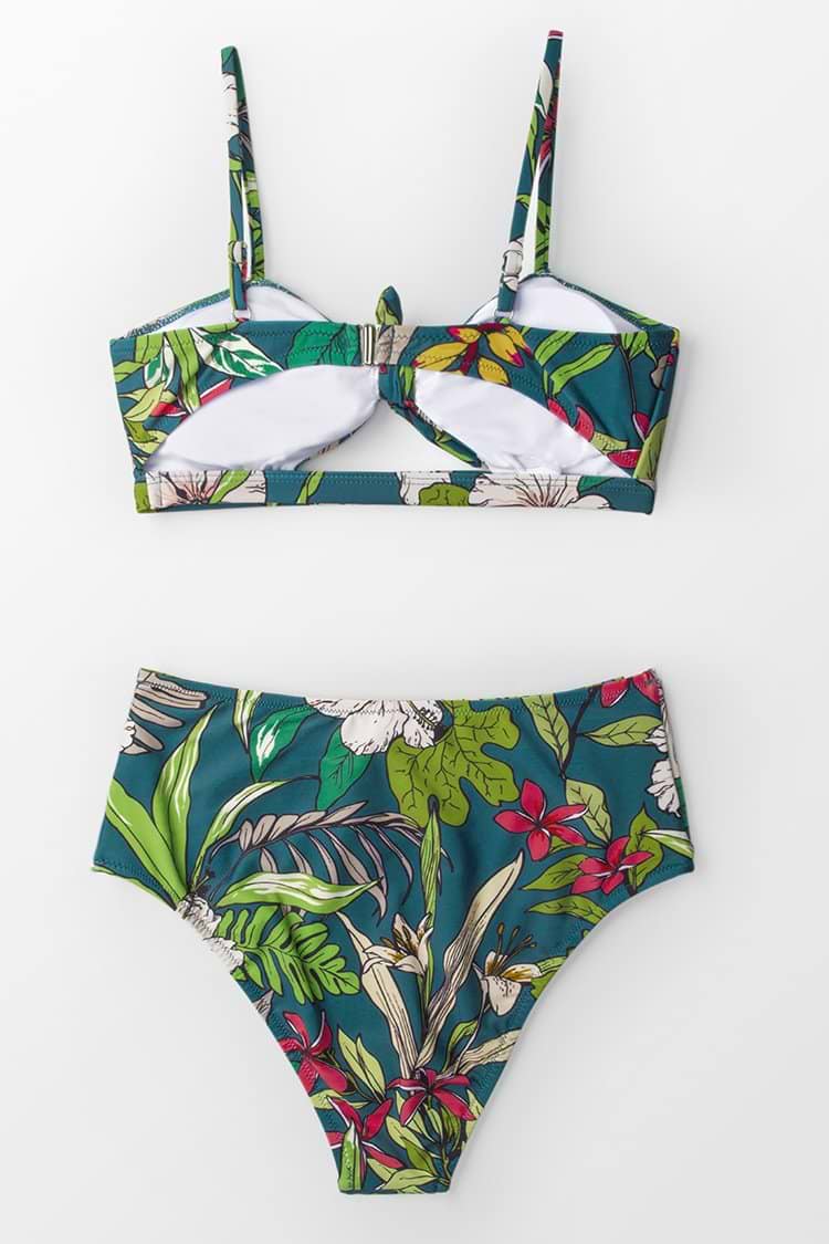 Tropical Tie-Front Bikini