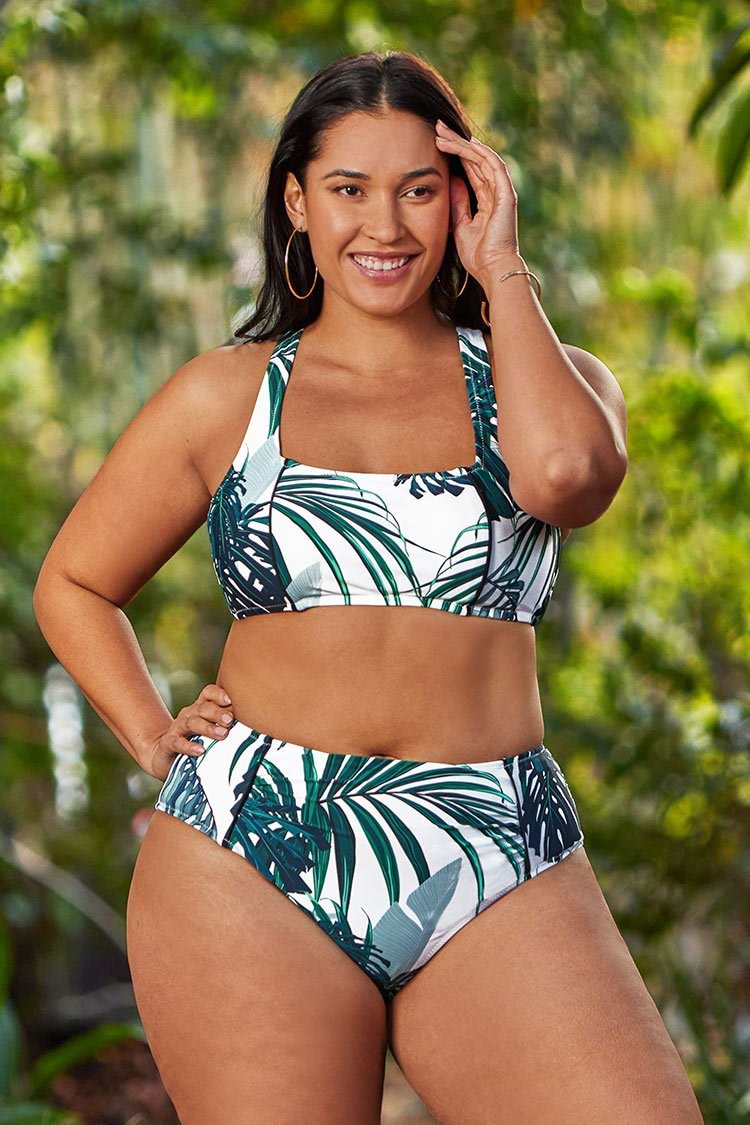 Madelyn Tropical Plus Size Bikini Top