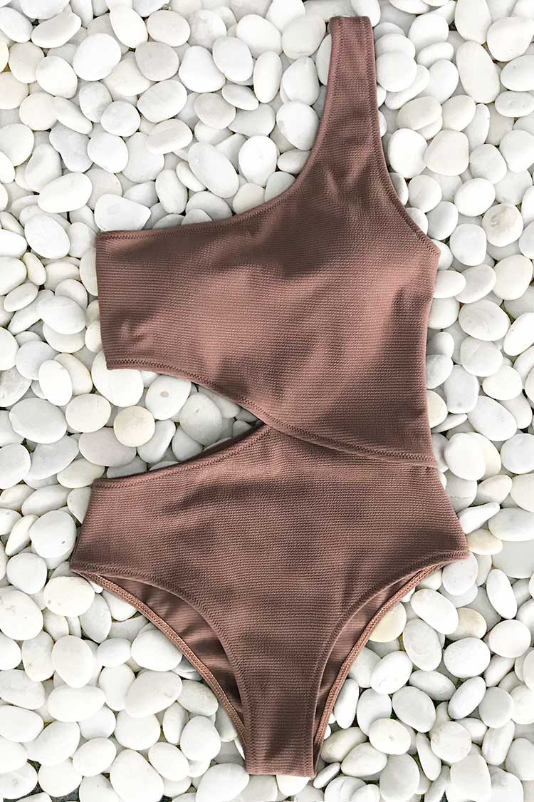 Lost In Space One Shoulder One-piece Swimsuit