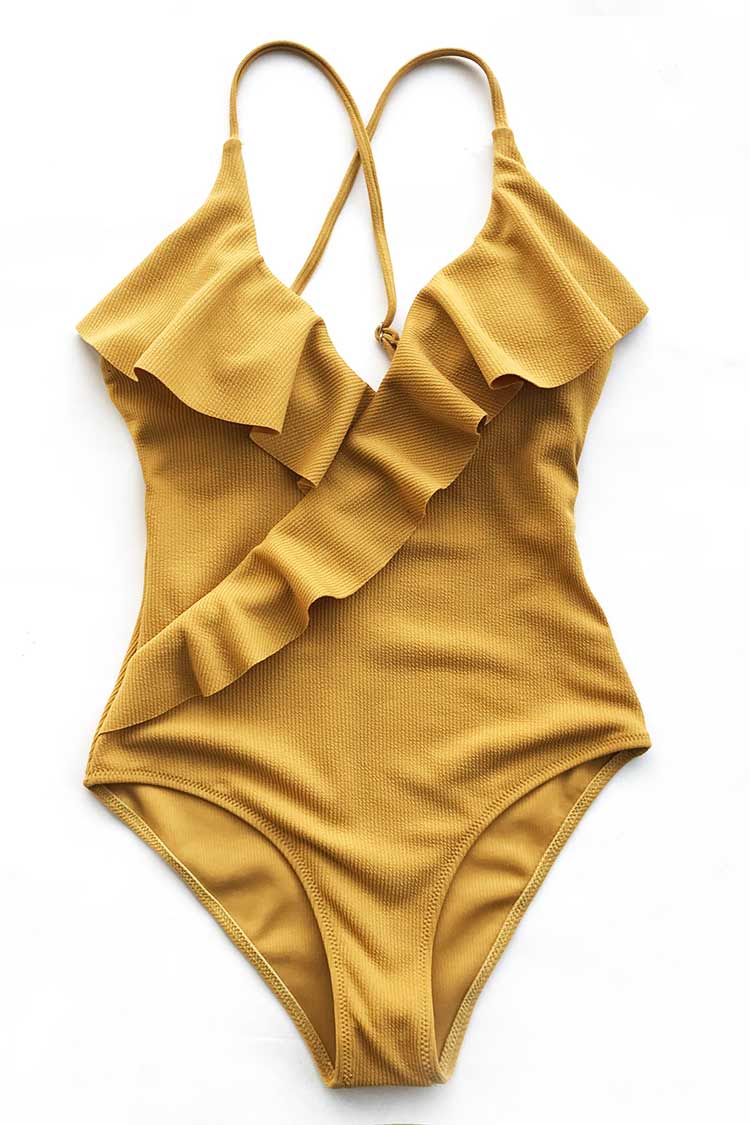 Divine Destiny Solid One-piece Swimsuit