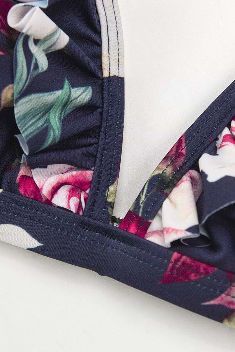 Ruffle Floral Bikini