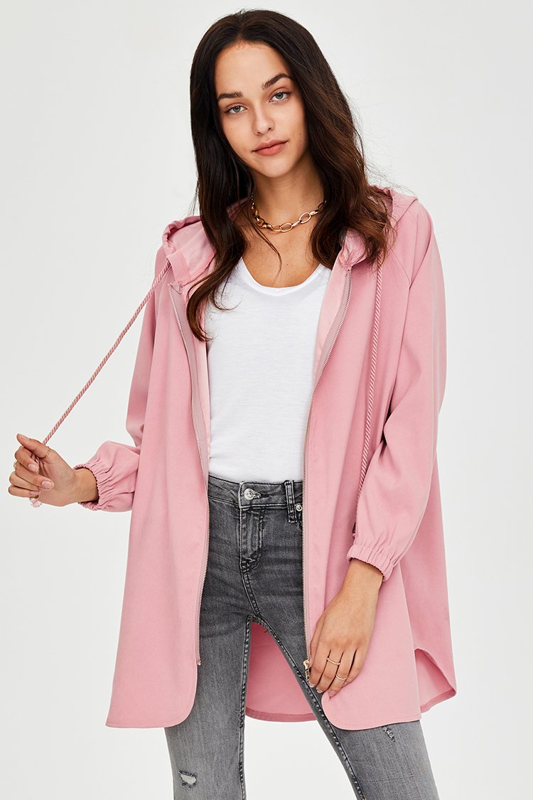 Oversized Zip-Front Jacket