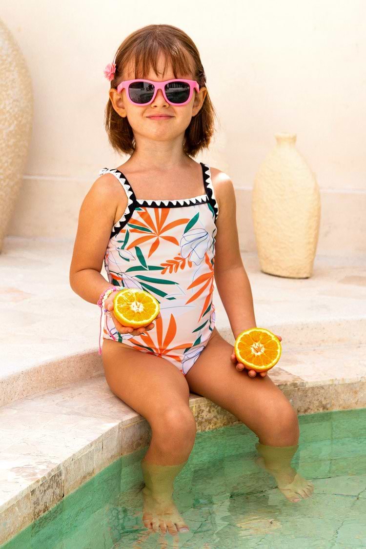 Camille Leafy One Piece Swimsuit For Toddler Girls And Girls