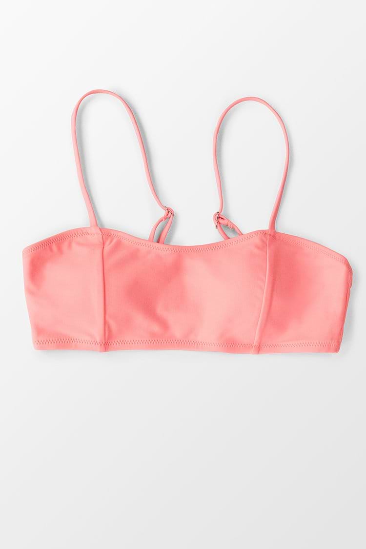 Bandeau-Bikini-Oberteil in Rosa