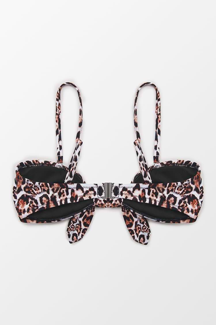 Bikinioberteil mit Leopardmuster