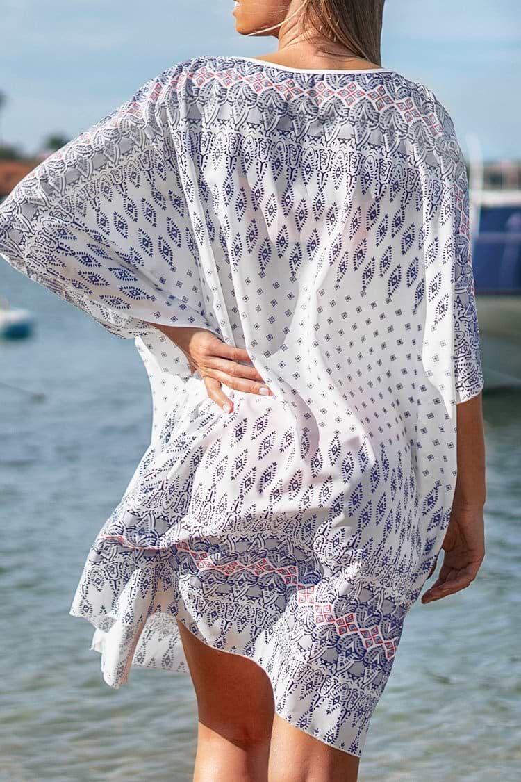 Cover up longue imprimé floral