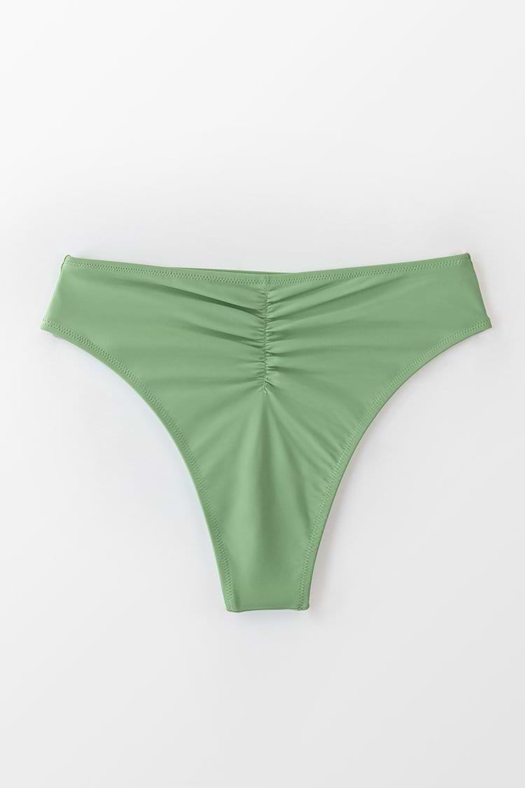 High Waisted Bikini-Hose in Grün