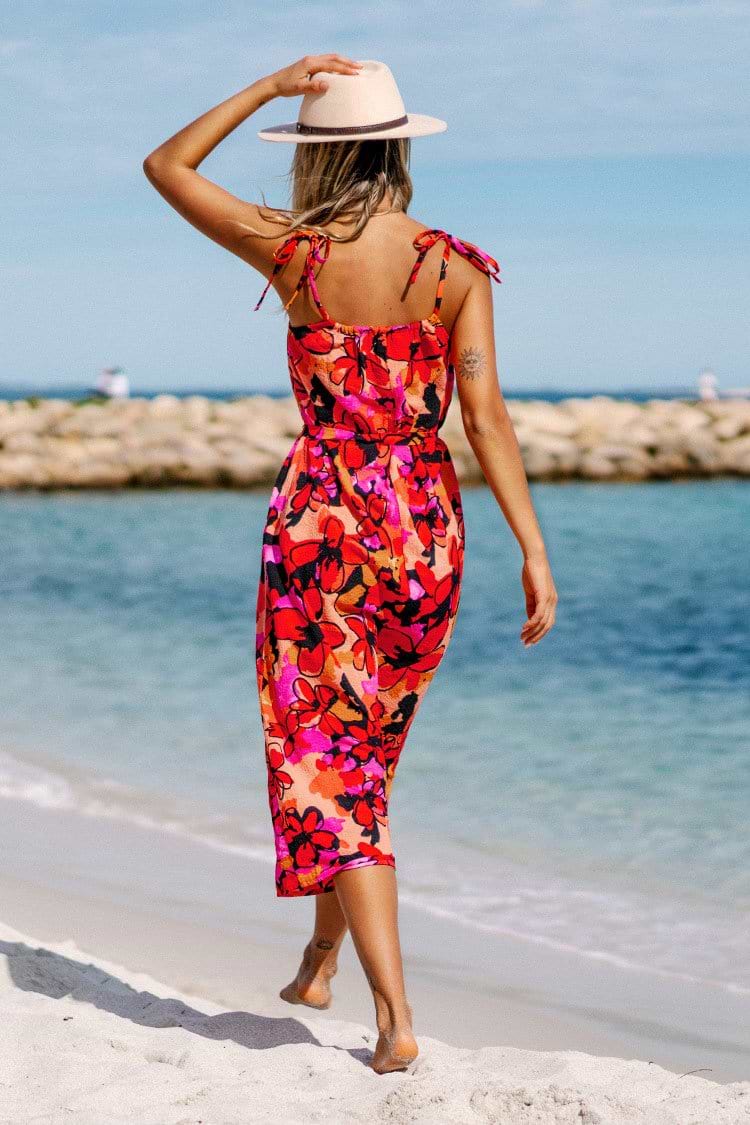 Robe longue imprimé floral