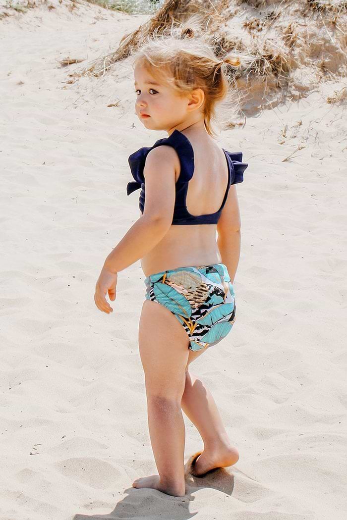 Belaubter Bikini für Mädchen und Kleinkinder