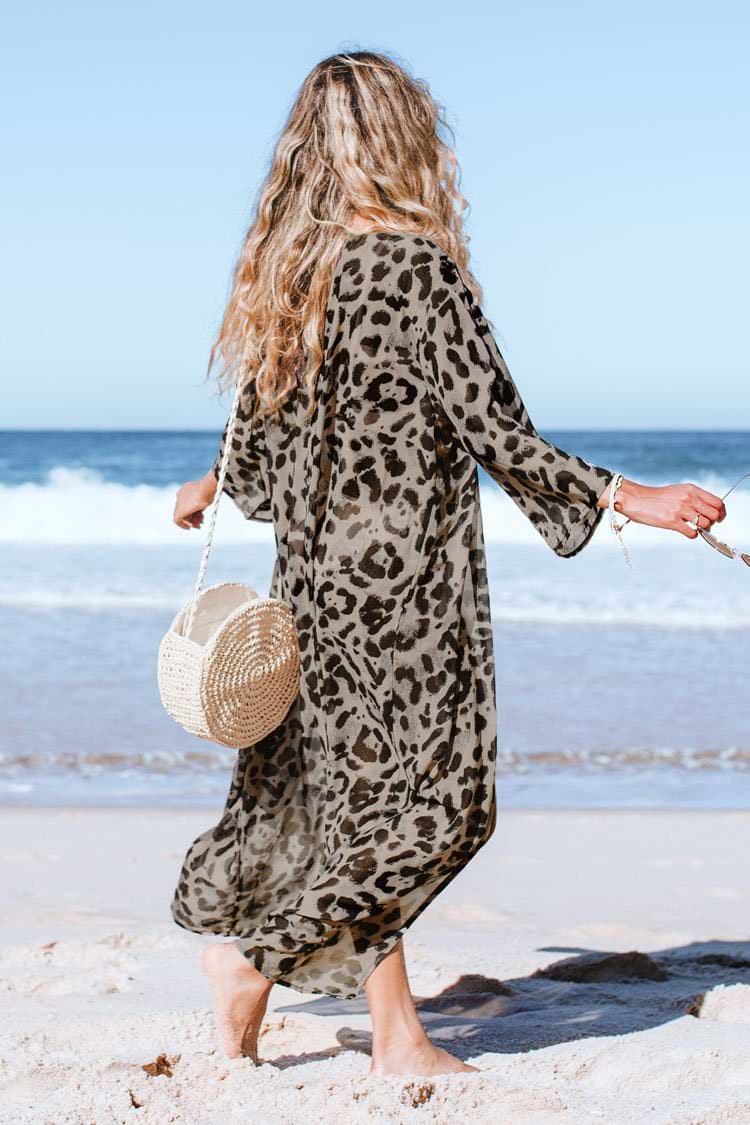Kimono mit Leopardenmuster