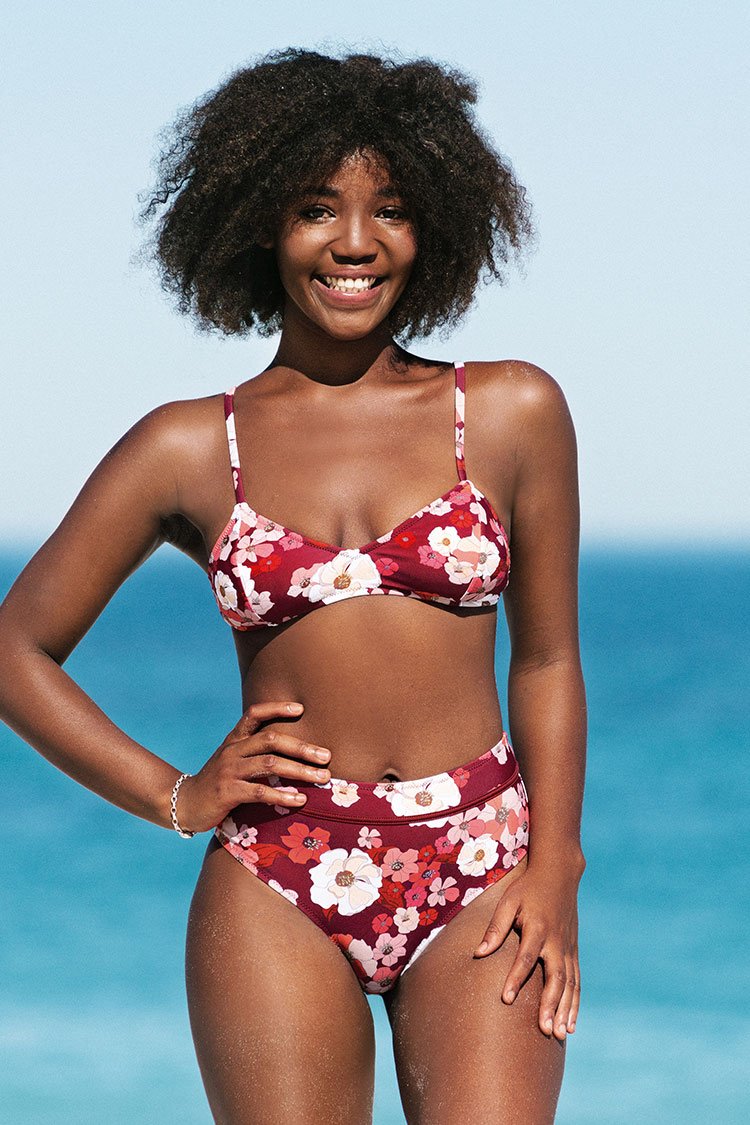 Floral Bikini Oberteil