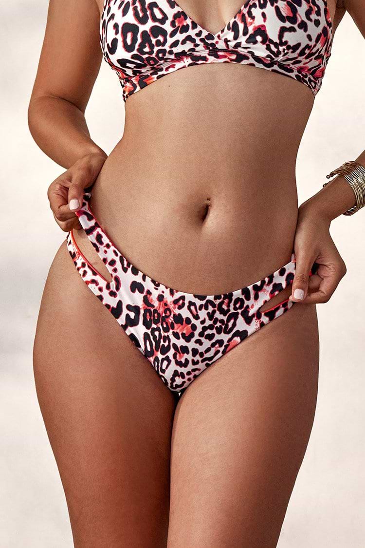 Bikini-Hose mit Leopardenmuster