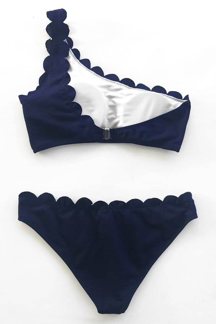 Vermissen die Vergangenheit Eine Schulter Bikini Set