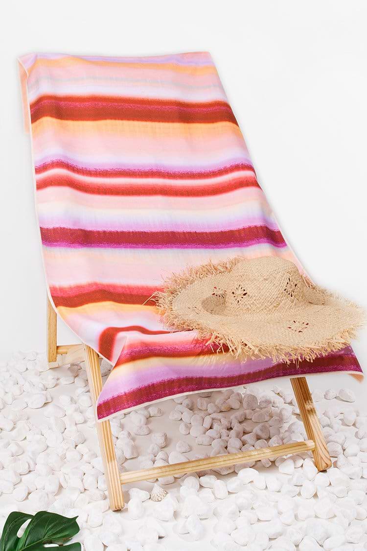 Serviette de plage rayée Sunrise