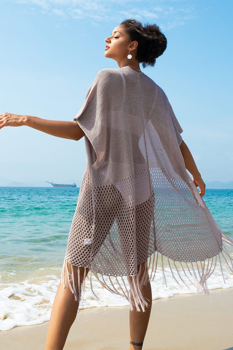 Kimono mit Fringe Trim