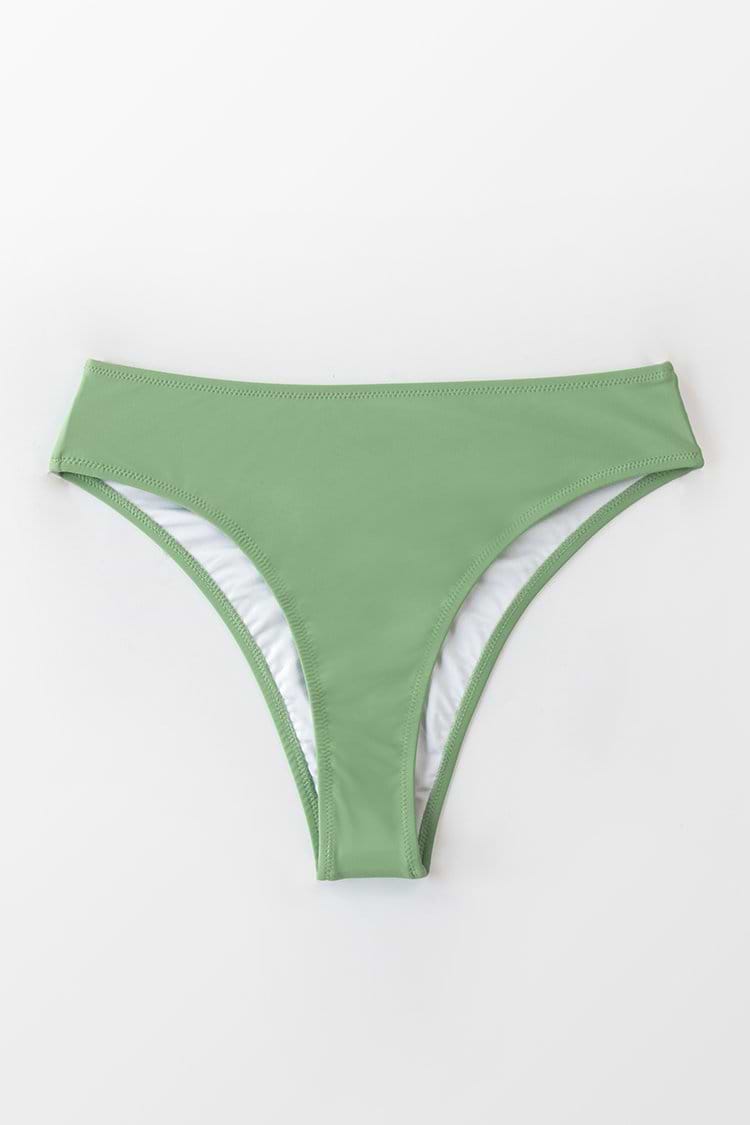 High Waisted Bikini-Hose in Grün