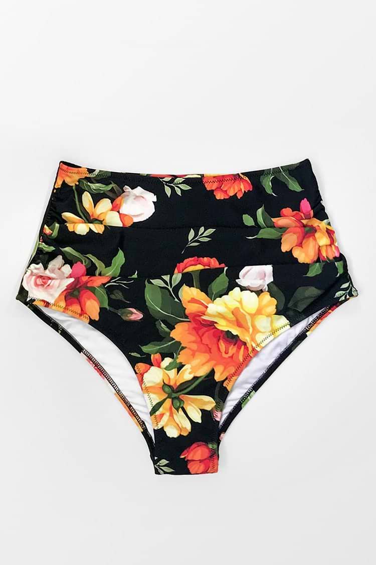 Süße Blumen High Waisted Bikinihose