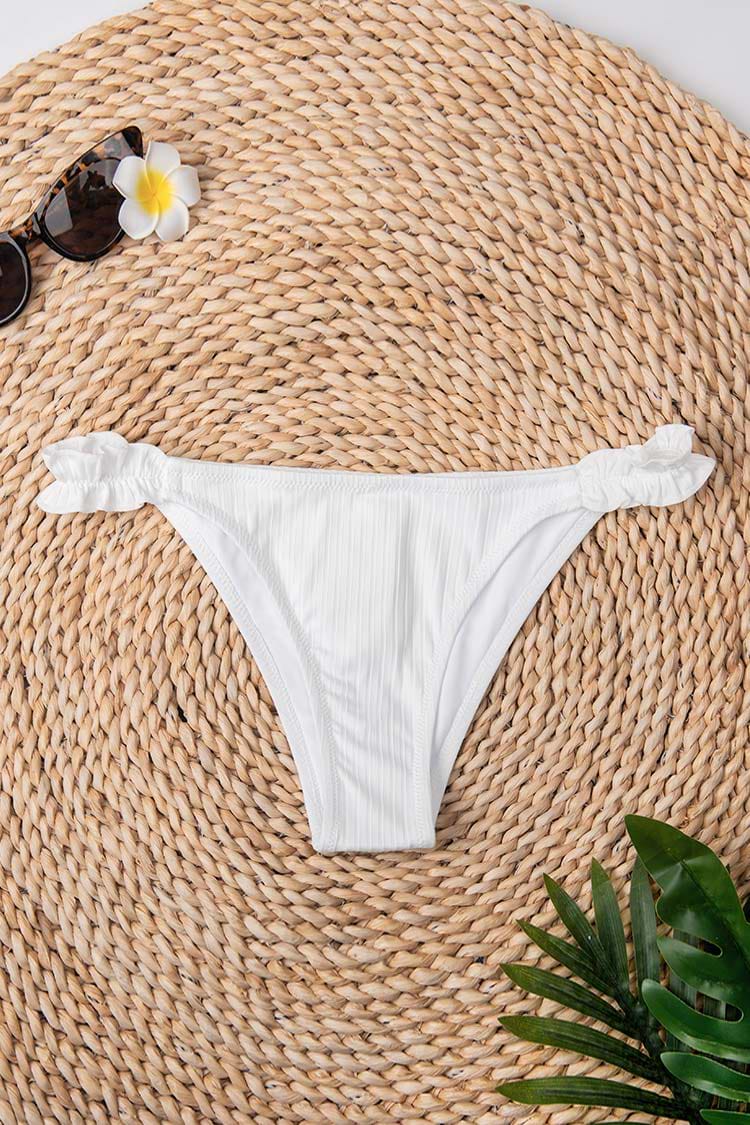 Rüschen Biniki-Hose in Weiß