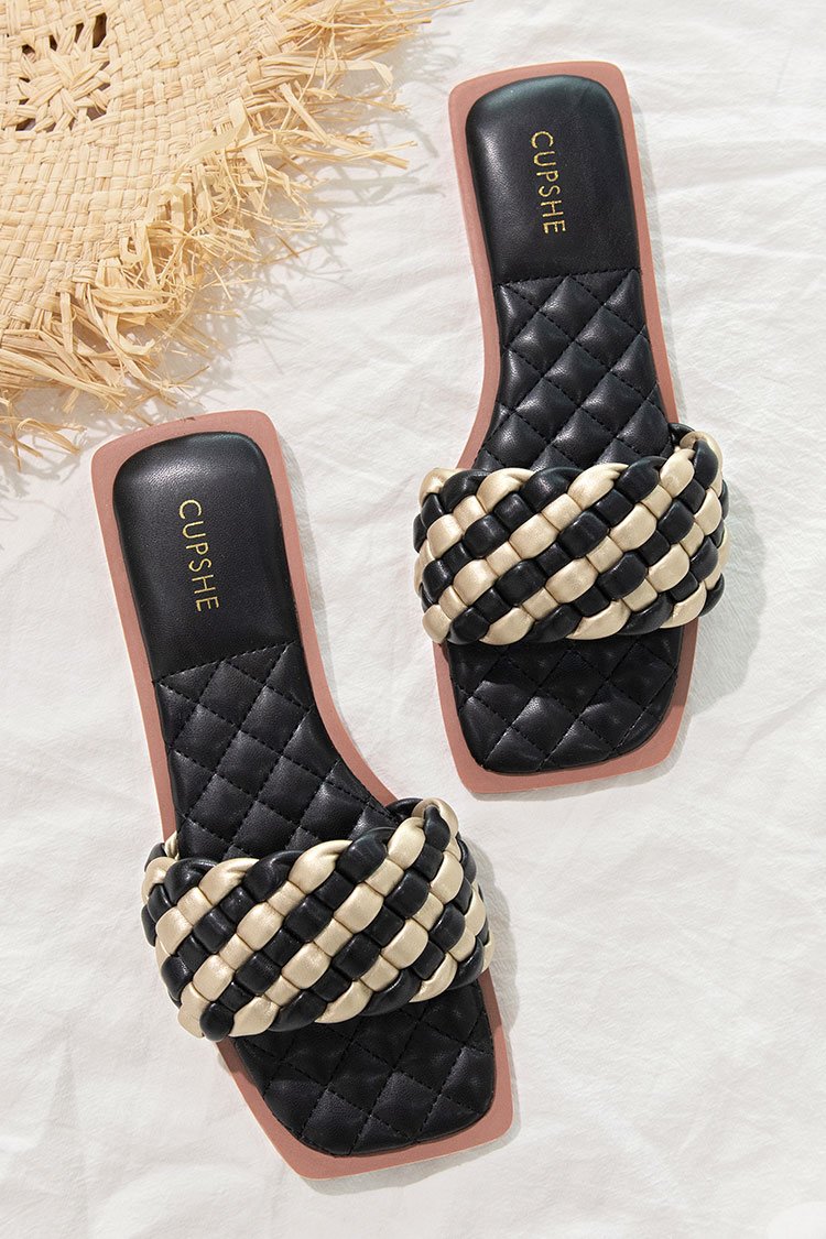 Sandalen mit Farbkontrast