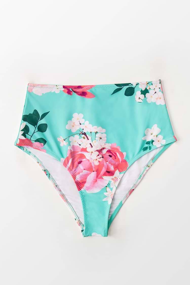 Sommer Bikini-Hose mit Blumenmuster