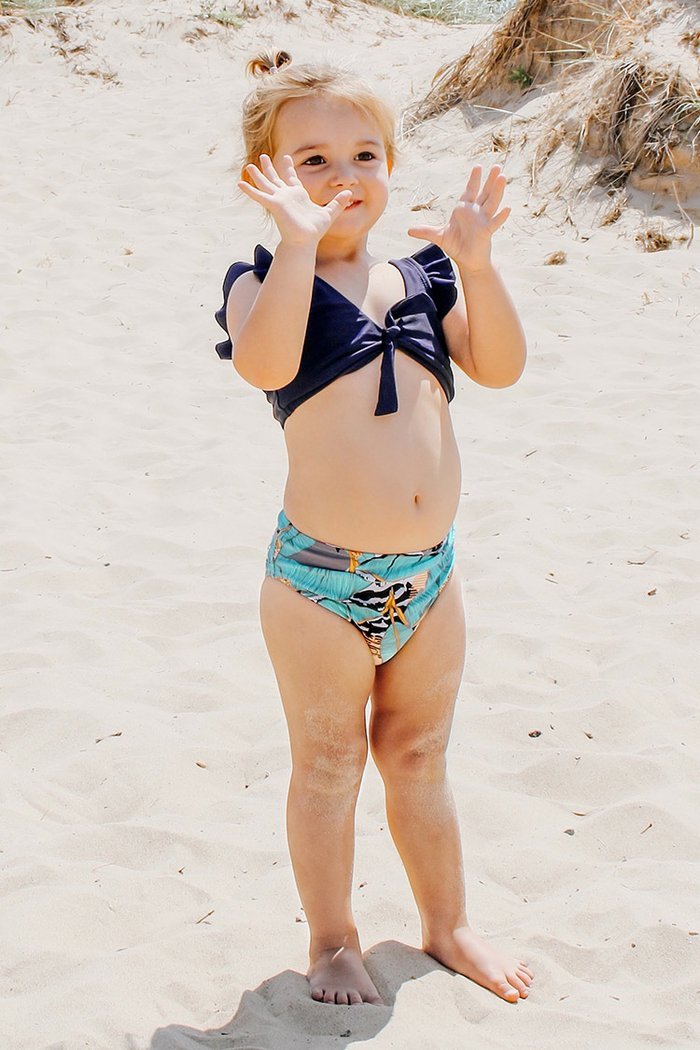 Belaubter Bikini für Mädchen und Kleinkinder