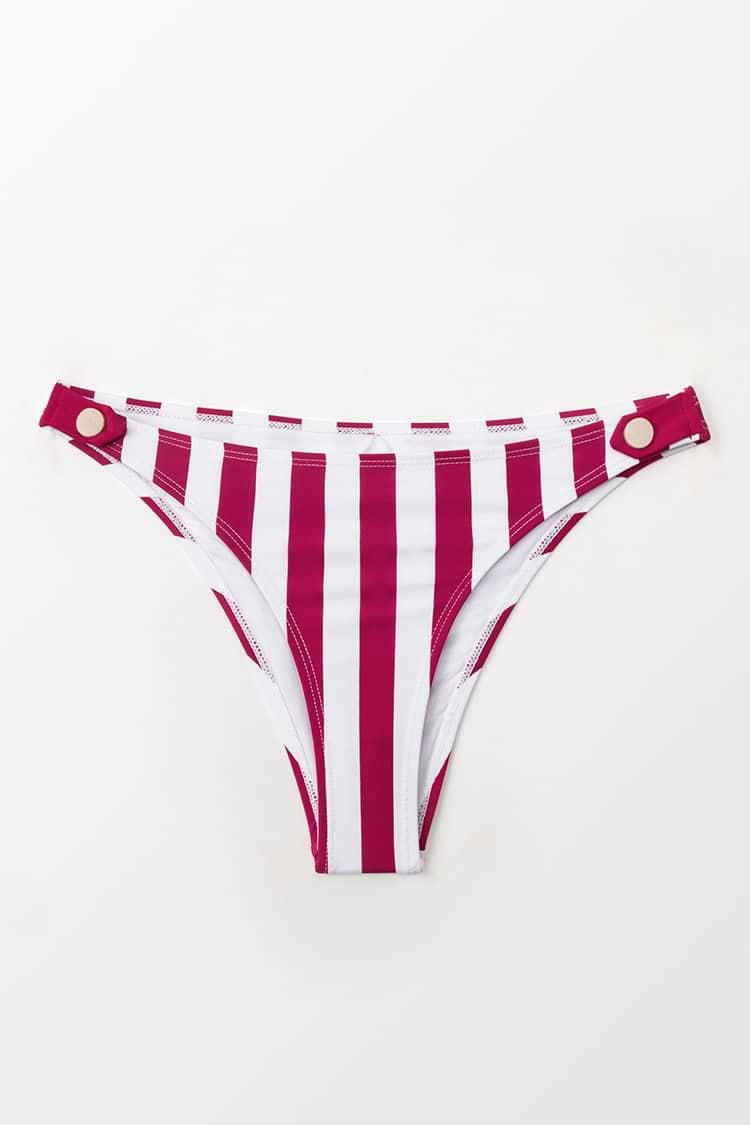 Bikini-Hose mit roter und weißer Streifen