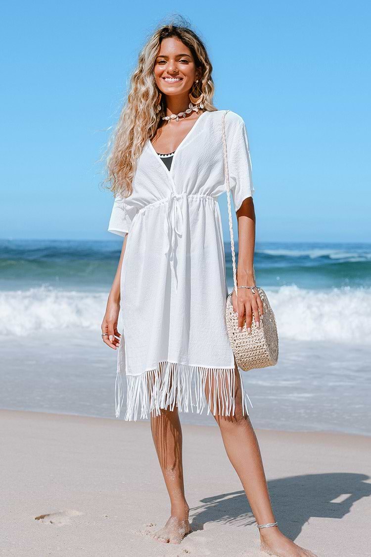 Cover Up mit Fringe Hem