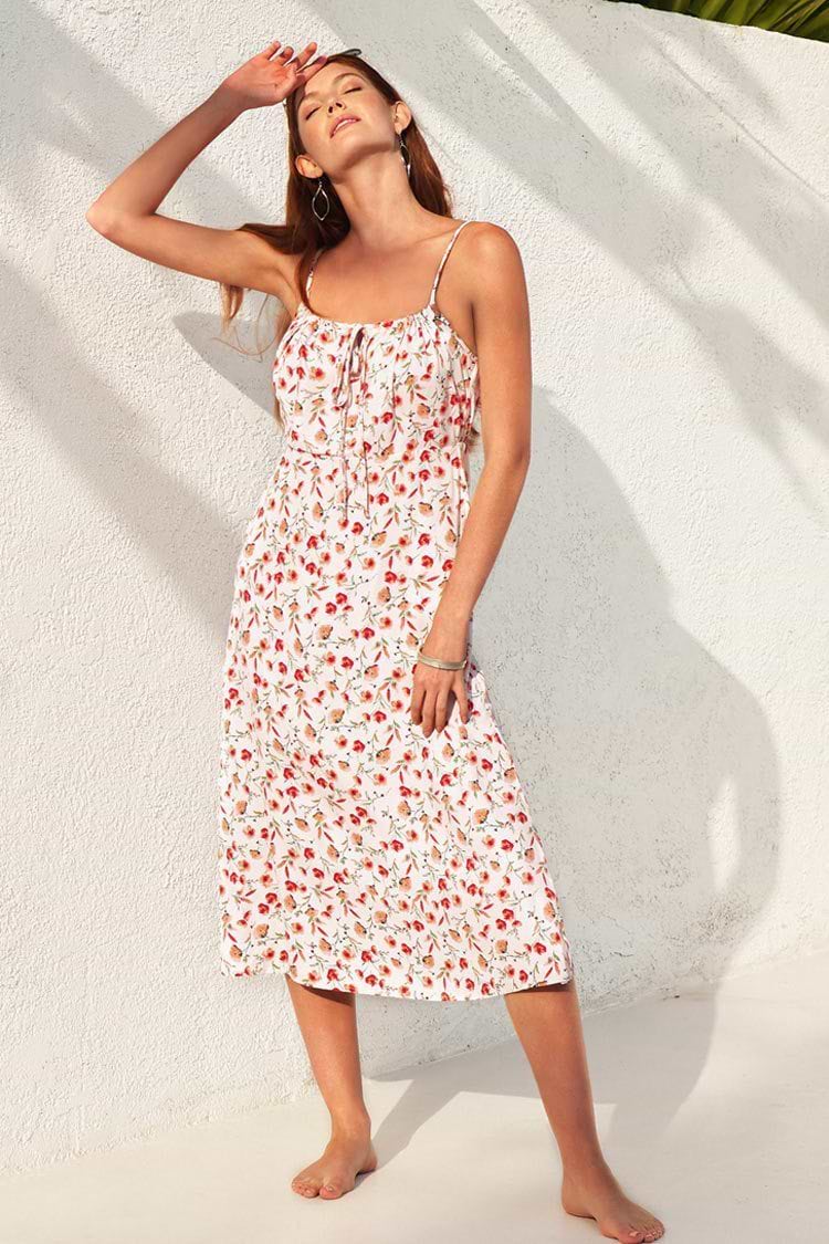 Lia Floral Drawstring Dress