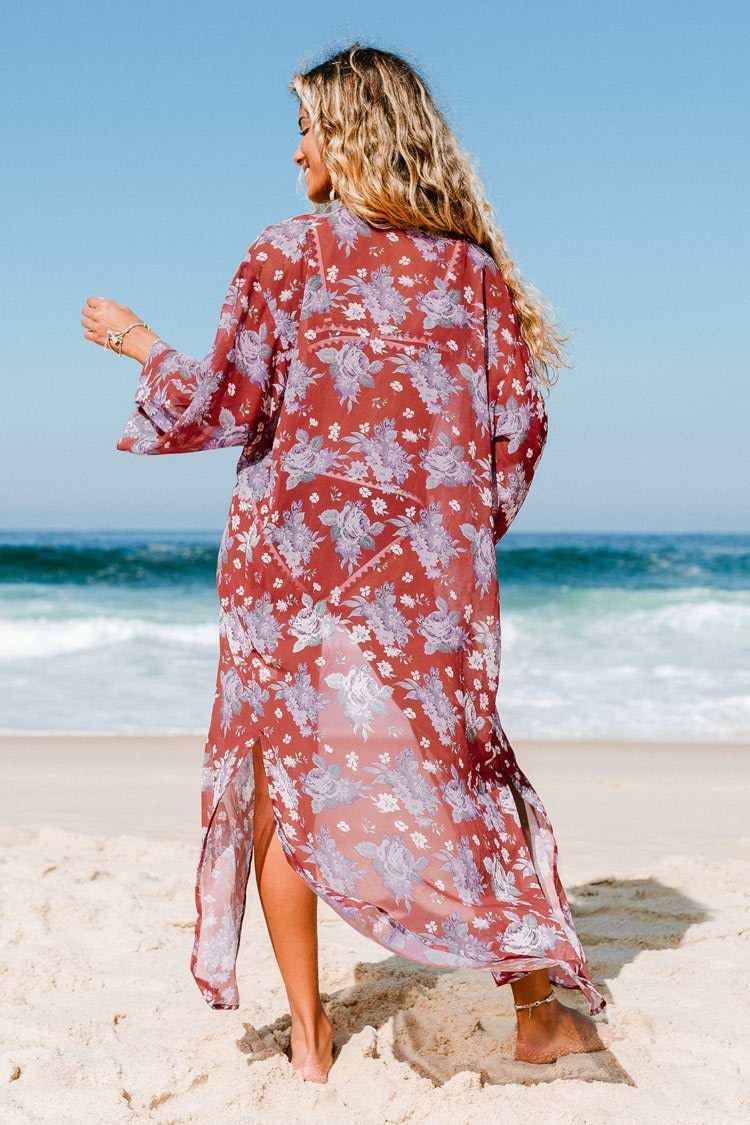 Lilah Floral Sheer Kimono