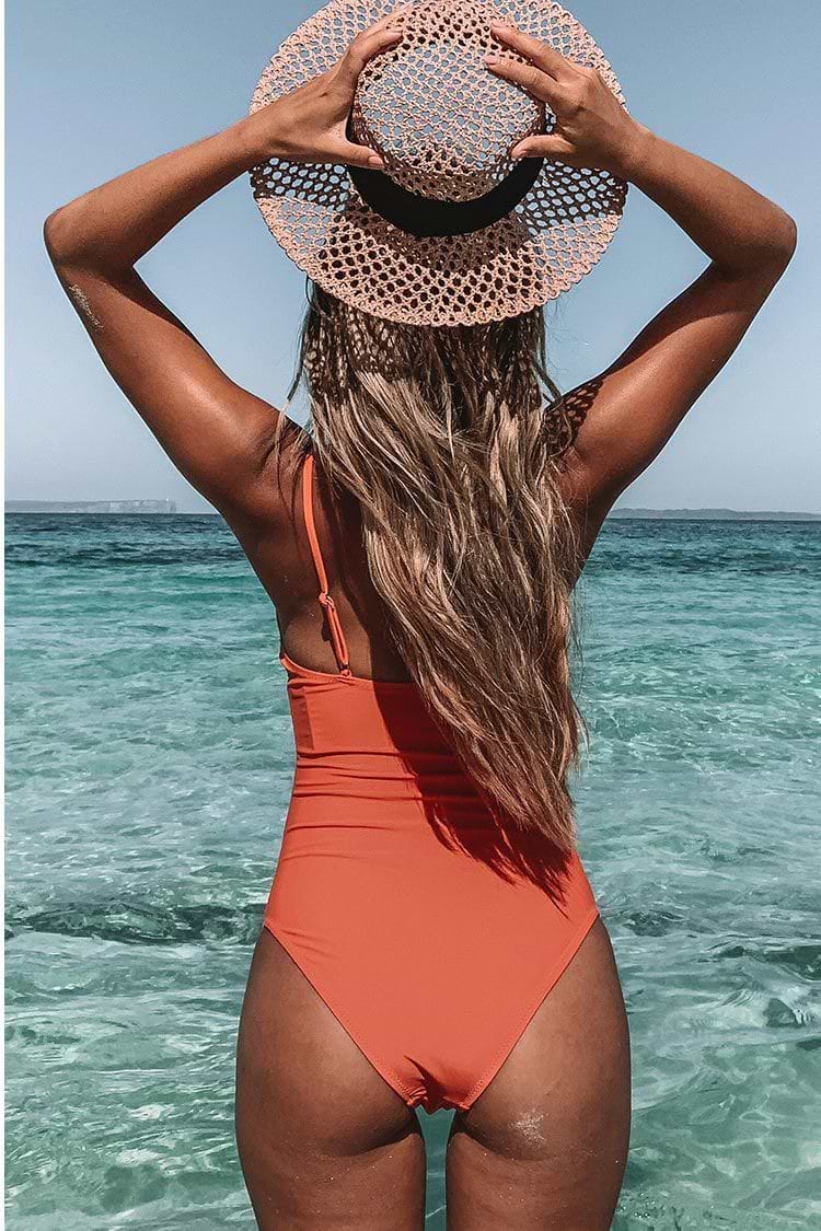 Bright Day Shirring Tummy Control One Piece Swimsuit