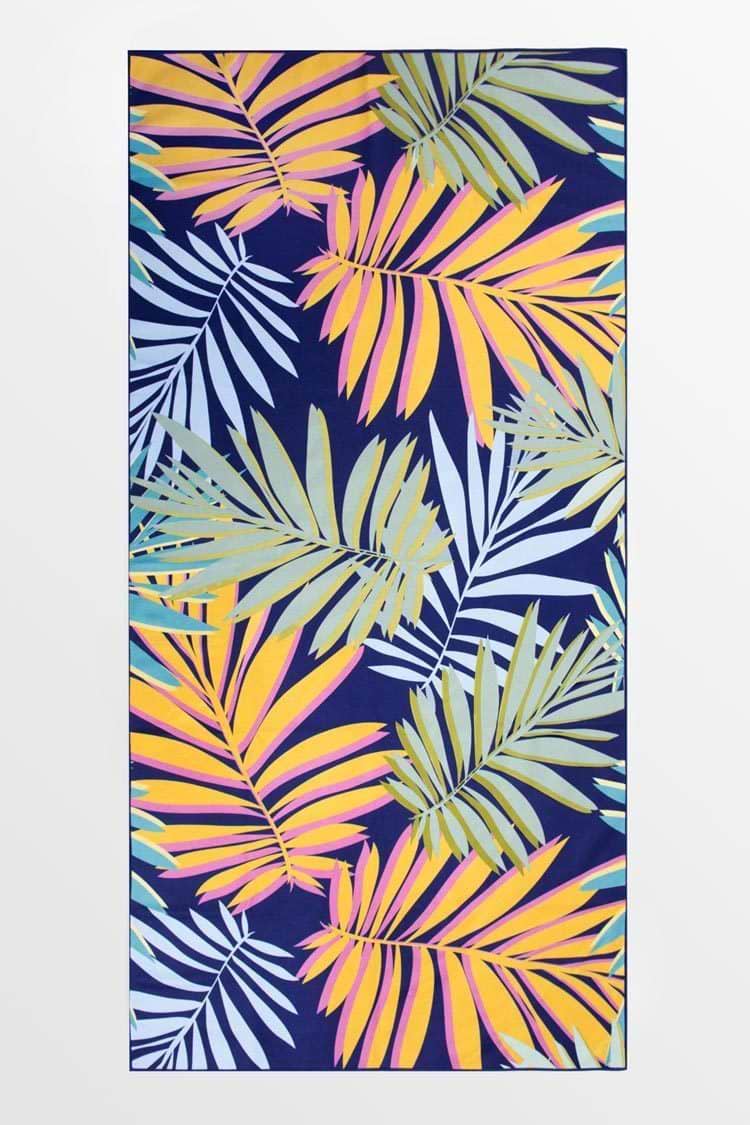 Serene Leafy Beach Blanket