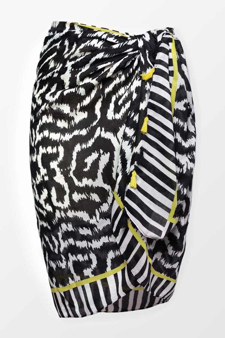 Sarong mit geometrischem Print