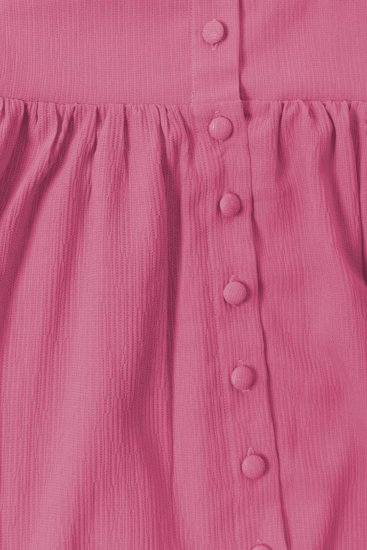 Maxikleid mit V-Ausschnitt und Knopf