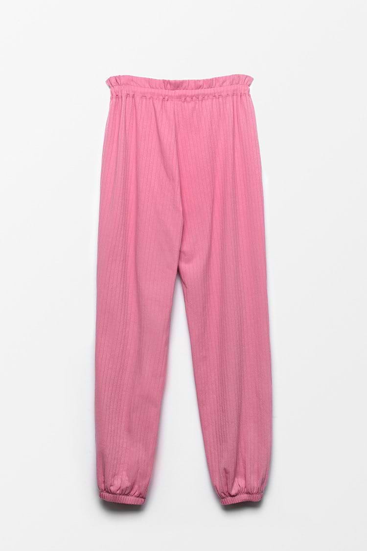 Plume Pink Drawstring Waisted Sweatpants